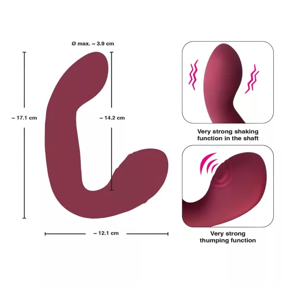 Javida Thumping - Vibromasseur G-spot et clito pulsant (rouge)