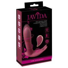   Javida RC - Vibromasseur clitoridien radio 3 fonctions (rouge)
