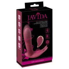   Javida RC - vibromasseur clitoridien télécommandé 3 modes - rouge