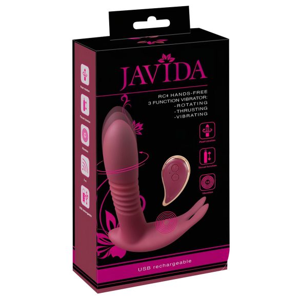 Javida RC - Vibromasseur clitoridien radio 3 fonctions (rouge)
