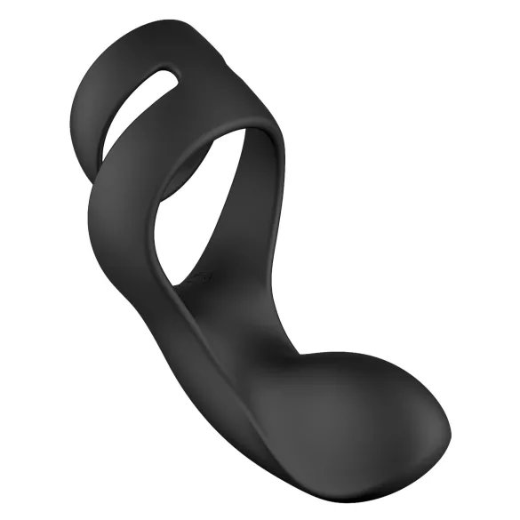 Svakom Benedict - anneau pénis vibrant stimulateur périnée - silicone noir