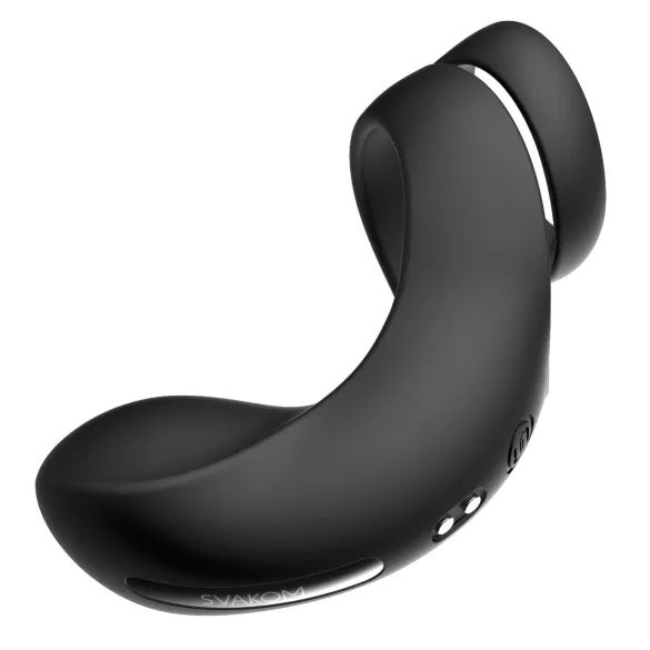 Svakom Benedict - anneau pénis vibrant stimulateur périnée - silicone noir
