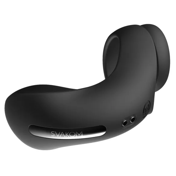 Svakom Benedict - anneau pénis vibrant stimulateur périnée - silicone noir