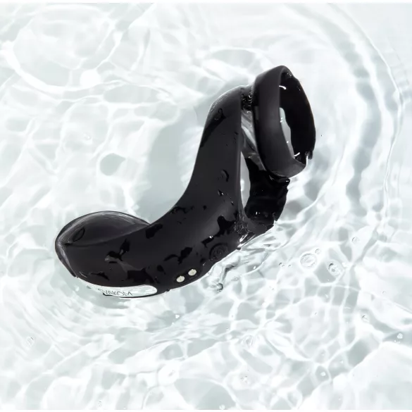 Svakom Benedict - anneau pénis vibrant stimulateur périnée - silicone noir