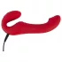 You2Toys - gode ceinture vibrant sans harnais - télécommande - silicone rouge