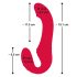 You2Toys Strapless - vibrant sans fil à attacher (rouge)