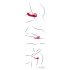 You2Toys Strapless - vibrant sans fil à attacher (rouge)