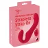 You2Toys - gode ceinture vibrant sans harnais - télécommande - silicone rouge