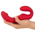 You2Toys - gode ceinture vibrant sans harnais - télécommande - silicone rouge