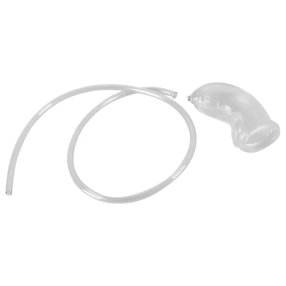 You2Toys Piss Play Sleeve - gaine pénienne avec tube d’évacuation (transparent)