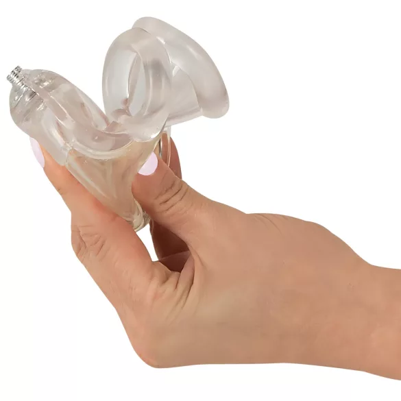 You2Toys - gode urétral pénis avec tube évacuation - transparent