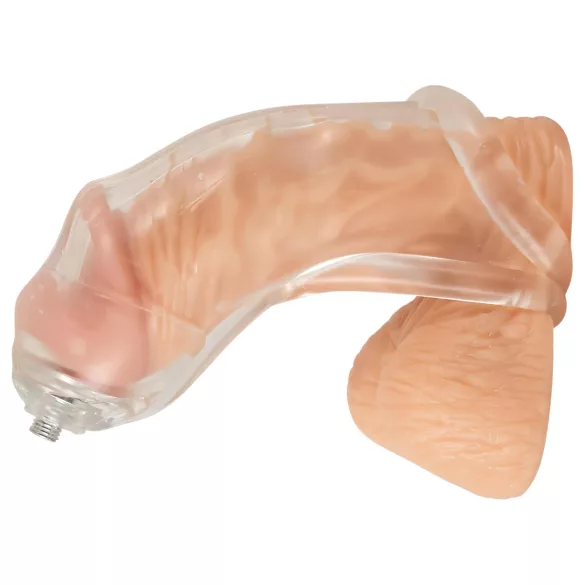 You2Toys Piss Play Sleeve - gaine pénienne avec tube d’évacuation (transparent)