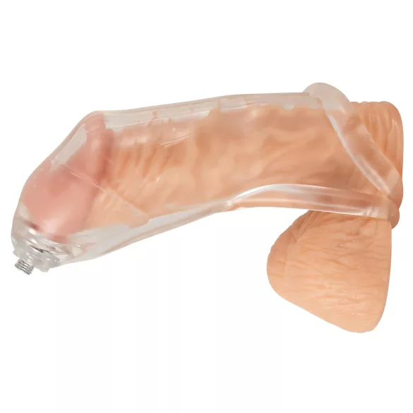 You2Toys Piss Play Sleeve - gaine pénienne avec tube d’évacuation (transparent)