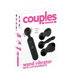 Couples Choice - vibromasseur chauffant rechargeable (noir)