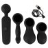 Couples Choice - vibromasseur chauffant rechargeable (noir)