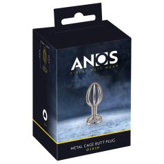ANOS Metal (2,8cm) - plug anal cage acier argenté