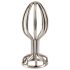 ANOS Metal (2,8cm) - plug anal cage acier argenté