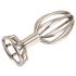 ANOS Metal (2,8cm) - plug anal cage acier argenté