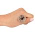ANOS Metal (2,8cm) - plug anal cage acier argenté