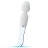 Vibromasseur LED en silicone-verre transparent