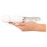 Vibromasseur LED en silicone-verre transparent