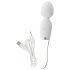 Vibromasseur LED en silicone-verre transparent