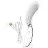Vibrateur LED rechargeable Liaison Curve (transparent-blanc)