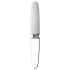 Liaison rectiligne - vibromasseur LED rechargeable (transparent-blanc)