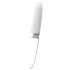 Liaison rectiligne - vibromasseur LED rechargeable (transparent-blanc)