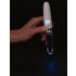Liaison rectiligne - vibromasseur LED rechargeable (transparent-blanc)