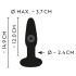 ANOS - vibromasseur anal étanche rechargeable (noir)