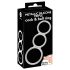 You2Toys - Anneau Triple en Silicone pour Pénis et Testicules (Argent)
