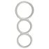 You2Toys - Anneau Triple en Silicone pour Pénis et Testicules (Argent)