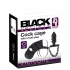 Black Velvets - cage pénienne en silicone avec plug anal (noir)