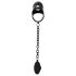 Black Velvet - Cage pénis silicone avec plug anal (noir)