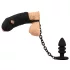 Black Velvets - cage pénienne en silicone avec plug anal (noir)
