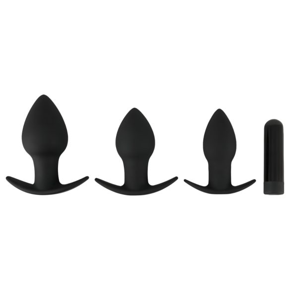 Coffret anal Black Velvet - 3 pièces (noir)