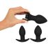 Coffret anal Black Velvet - 3 pièces (noir)
