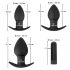 Coffret anal Black Velvet - 3 pièces (noir)