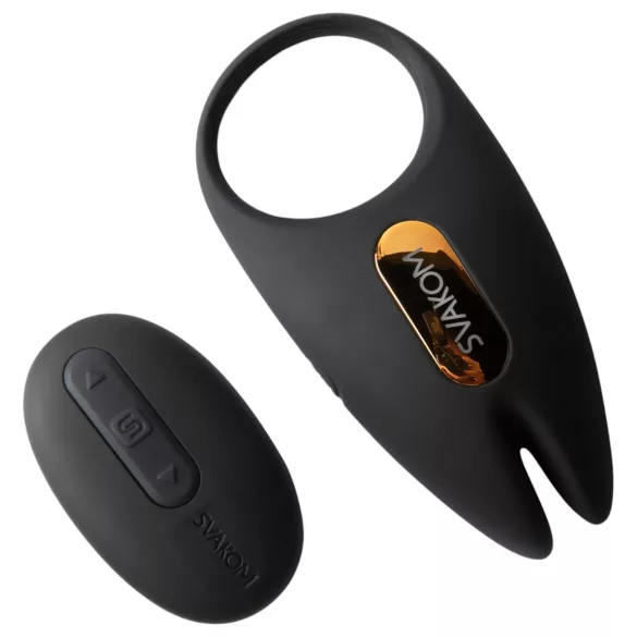 Svakom Winni 2 - Anneau vibrant pénien avec commande par application et télécommande pour hommes (noir)