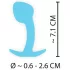 Cuties Mini Butt Plug - plug anal en silicone (bleu, 2,6 cm)