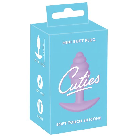Cuties Mini Plug - plug anal en silicone - violet (2,8cm)