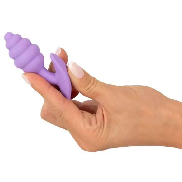 Plug anal mini Cuties - plug anal en silicone (violet, 2,8 cm)