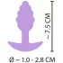 Plug anal mini Cuties - plug anal en silicone (violet, 2,8 cm)