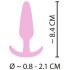 Cuties Mini Plug - silicone anal - rose (2,1cm)
