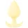 Plug anal Cuties Mini en silicone - butt plug (jaune, 3,1 cm)