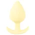 Plug anal Cuties Mini en silicone - butt plug (jaune, 3,1 cm)