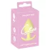 Plug anal Cuties Mini en silicone - butt plug (jaune, 3,1 cm)
