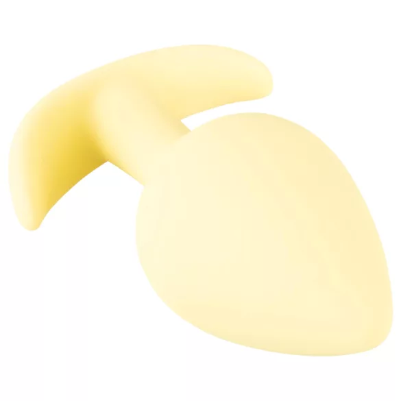 Plug anal Cuties Mini en silicone - butt plug (jaune, 3,1 cm)