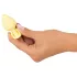 Plug anal Cuties Mini en silicone - butt plug (jaune, 3,1 cm)